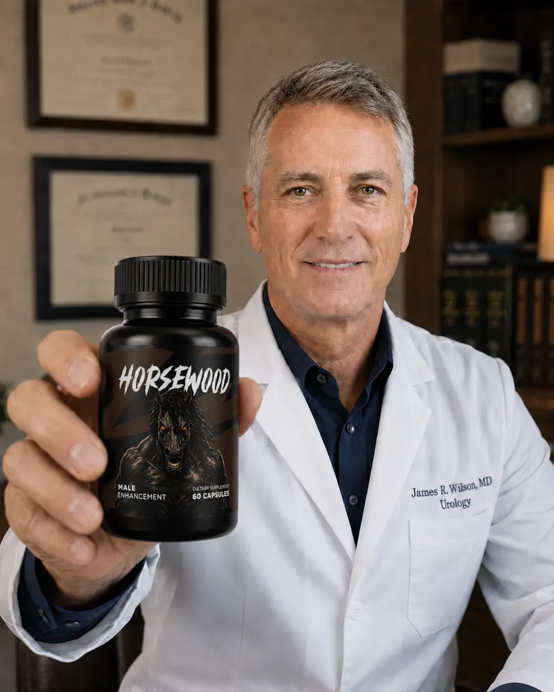 Dr. James R. Wilson reviewing Horsewood